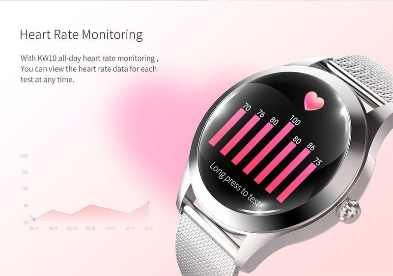 Novo Smartwatch Feminino KW10